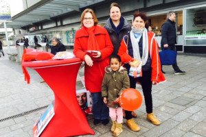 Campagne-activiteit 25 februari met Marit Maij en 4 maart ‘rode vrouwenslinger’ 